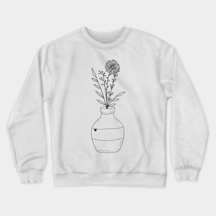 Wildflowers in Jar Crewneck Sweatshirt